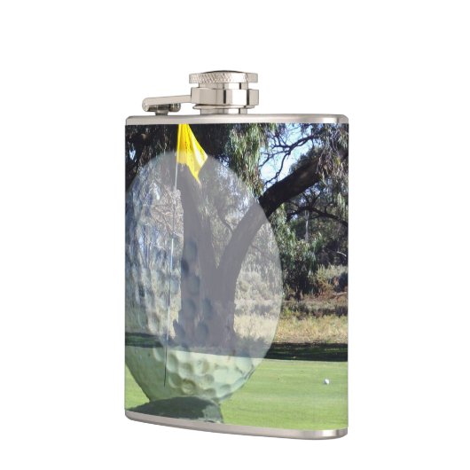 Golfgamecomponent, met vinyl beklede heupkolf heupfles (Links)