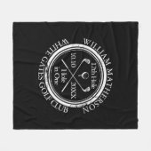 Golfgat in één zwart-wit fleece deken (Voorkant (Horizontaal))