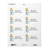 GolfGirl Etiket (Full Sheet)