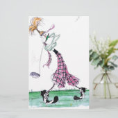 golfgolf met volle vleugels , tony fernandes briefpapier (Staand voorkant)