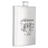 Golfgolfer Golfspeler Flacon (Rechts)