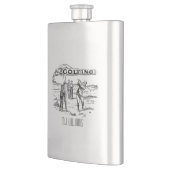 Golfgolfer Golfspeler Flacon (Links)