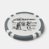 Golfgolfer Golfspeler Pokerchips (Enkel)