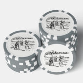 Golfgolfer Golfspeler Pokerchips (Opstapeling)
