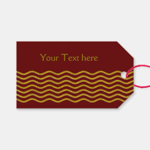 golfgoud en je achtergrond, tekst en ideeën cadeaulabel