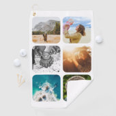 Golfhanddoek 6 Foto Sjabloon afgeronde (Insitu)