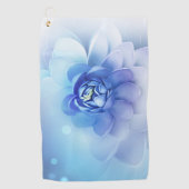 Golfhanddoek - Blauwe bloem (Voorkant)