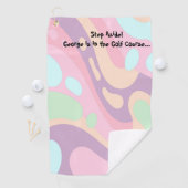 Golfhanddoek Gelukkige Kleurrijke Pastel (Insitu)