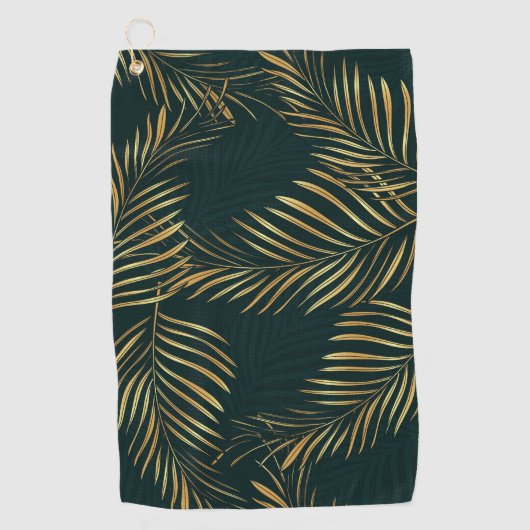 Golfhanddoek - Gouden lijn (Voorkant)