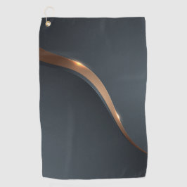 Golfhanddoek - Gouden lijn