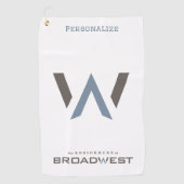 Golfhanddoek - grote logo (Voorkant)