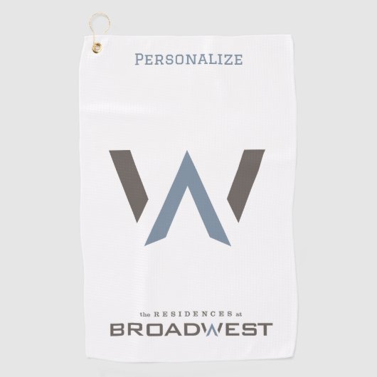 Golfhanddoek - grote logo (Voorkant)