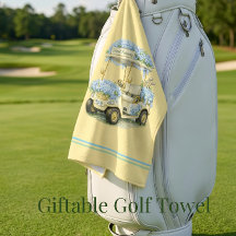 Golfhanddoek | Hydrangea Bloem Fairway Cadeau