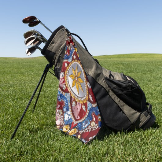 Golfhanddoek met Colombiaanse kleuren (Groen)