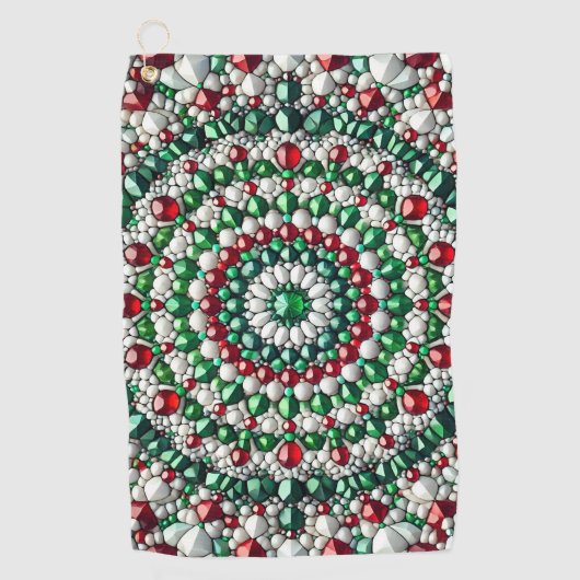 Golfhanddoek met Italiaanse kleuren (Voorkant)