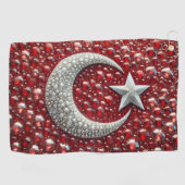 Golfhanddoek met Turkse kleuren (Horizontaal)
