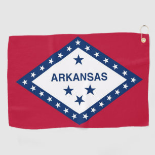 Golfhanddoek met vlag van Arkansas, Verenigde Stat
