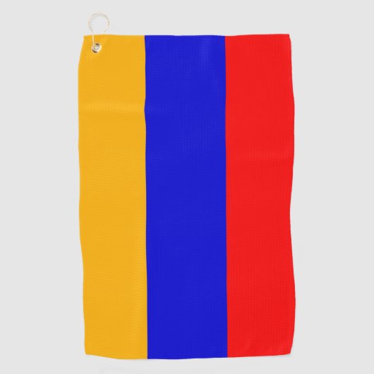 Golfhanddoek met vlag van Armenië (Voorkant)