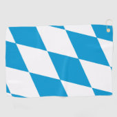 Golfhanddoek met vlag van Beieren, Duitsland (Horizontaal)