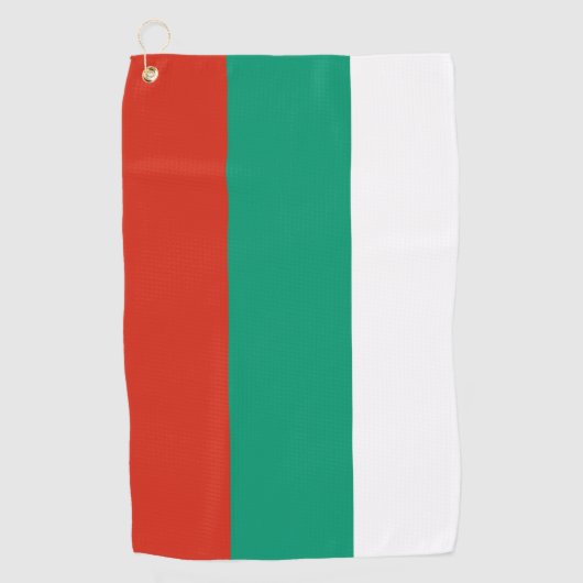 Golfhanddoek met vlag van Bulgarije (Voorkant)