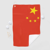 Golfhanddoek met vlag van China (Insitu)