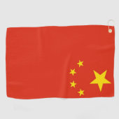 Golfhanddoek met vlag van China (Horizontaal)
