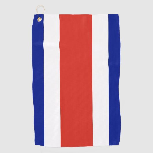 Golfhanddoek met vlag van Costa Rica (Voorkant)