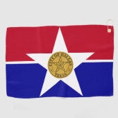 Golfhanddoek met vlag van Dallas City, Verenigde S (Horizontaal)