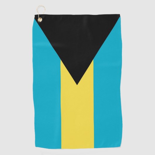 Golfhanddoek met vlag van de Bahama's (Voorkant)