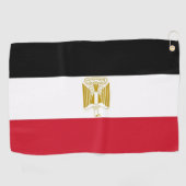 Golfhanddoek met vlag van Egypte (Horizontaal)