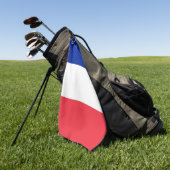 Golfhanddoek met vlag van Frankrijk (Groen)