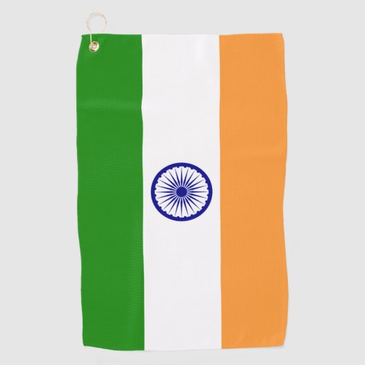 Golfhanddoek met vlag van India (Voorkant)