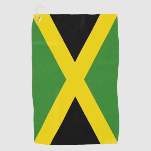 Golfhanddoek met vlag van Jamaica (Voorkant)