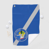 Golfhanddoek met vlag van Las Vegas City, Verenigd (Insitu)