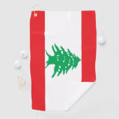 Golfhanddoek met vlag van Libanon (Insitu)