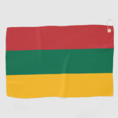 Golfhanddoek met vlag van Litouwen (Horizontaal)