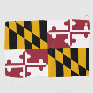 Golfhanddoek met vlag van Maryland, Verenigde Stat