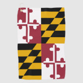 Golfhanddoek met vlag van Maryland, Verenigde Stat (Voorkant)