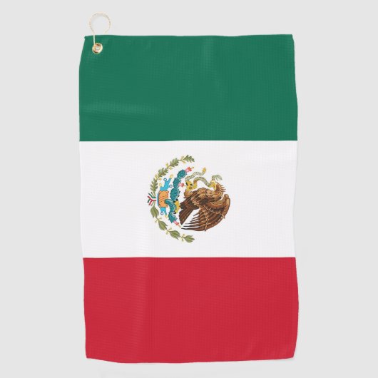 Golfhanddoek met vlag van Mexico (Voorkant)