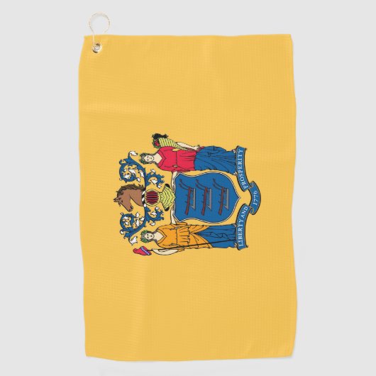 Golfhanddoek met vlag van New Jersey (Voorkant)