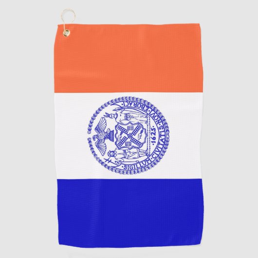 Golfhanddoek met vlag van New York City (Voorkant)