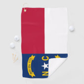 Golfhanddoek met vlag van North Carolina (Insitu)