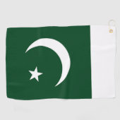 Golfhanddoek met vlag van Pakistan (Horizontaal)