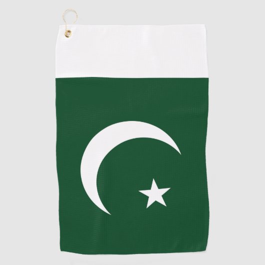 Golfhanddoek met vlag van Pakistan (Voorkant)