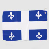 Golfhanddoek met vlag van Quebec, Canada (Horizontaal)
