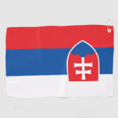 Golfhanddoek met vlag van Slowakije (Horizontaal)