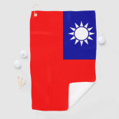 Golfhanddoek met vlag van Taiwan (Insitu)