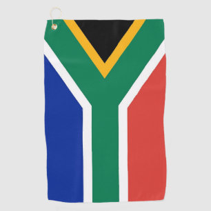Golfhanddoek met vlag van Zuid-Afrika