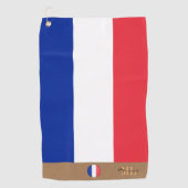 Golfhanddoek, onder Franse vlag Golfhanddoek (Voorkant)