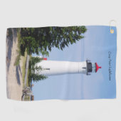 Golfhanddoek van de vuurtoren van Crispoint (Horizontaal)